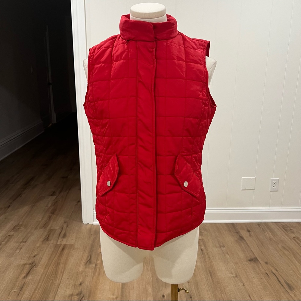 JONES NEW YORK Women's Quilted Zip Front Vest Jacket
